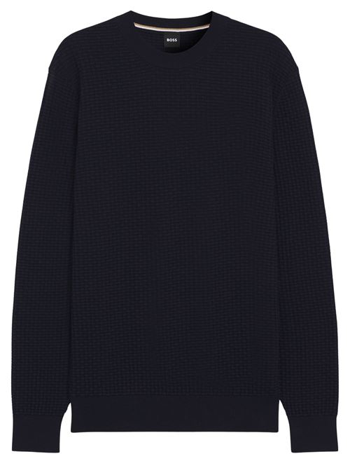 Maglione in cotone lavorato Hugo Boss | 50545283404